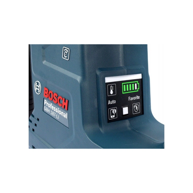 Перфоратор Bosch GBH 187-LI, патрон SDS-plus 24мм, 18В 1х5Аг, 2.4Дж, 3 режими, 980об/хв (0.611.923.022) - picture 6