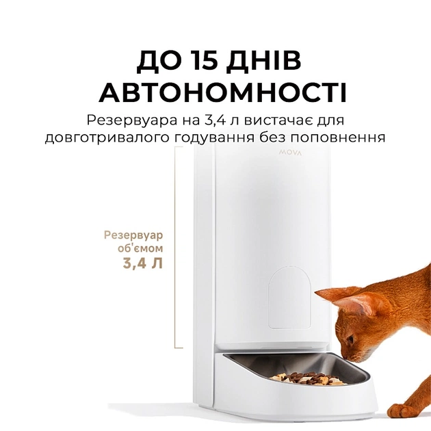 Смарт-кормушка Mova Automatic PET Feeder PF10 Pro (PF10A) - изображение 9