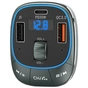 FM модулятор Vention PD 54W 3-Port USB (C+A+A) LED/USB Flash/Bluetooth, вольтметр (FFLB0) - зменшене зображення 2