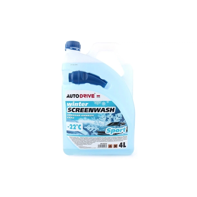 Омивач автомобільний AUTO DRIVE Drive Winter Screenwash Sport -22 °C, 4л (AD0123) - зображення 1