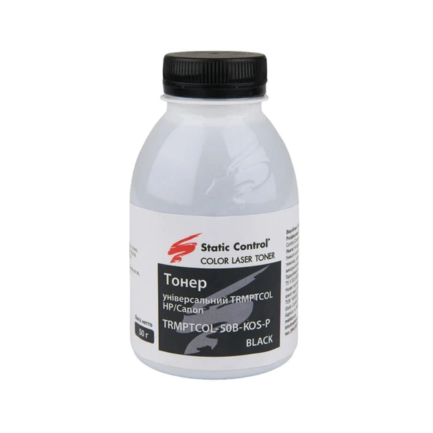 Тонер HP/Canon TRMPTCOL Universal 50г Black Static Control (TRMPTCOL-50B-KOS-P) - зображення 1
