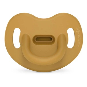 Пустушка Suavinex Colour Essence 6-18 міс, анатомічна силіконова, жовта (308077) изображение 1