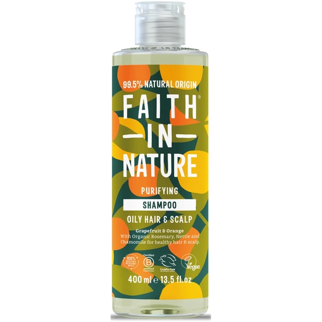 Шампунь Faith in Nature Натуральный С грейпфрутом и апельсином 400 мл (708002401619) - изображение 1