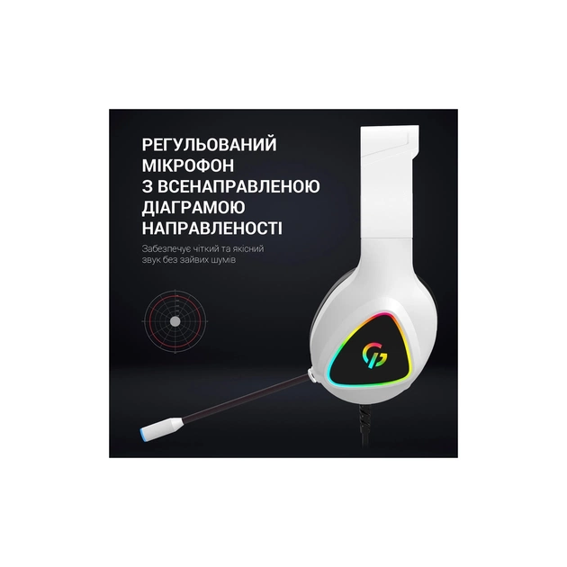 Навушники GamePro HS615 RGB White (HS615) - зображення 10