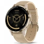 Смарт-годинник Garmin Venu 3S, Fr. Gray + Soft Gold, Leather, GPS (010-02785-55) - зменшене зображення 1