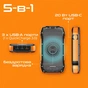 Універсальна мобільна батарея Promate SolarTank-20PDQI 20W 20000mAh Black - зменшене зображення 3