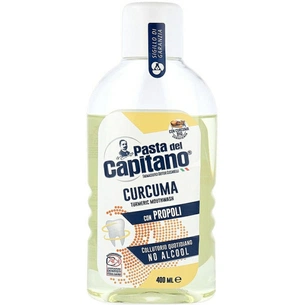 Ополіскувач для порожнини рота Pasta del Capitano Curcuma e Propoli Куркума і прополіс 400 мл (8002140032400) зображення 1