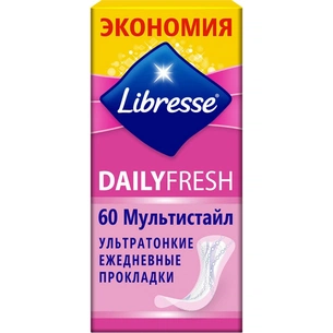 Щоденні прокладки Libresse Daily Fresh Multistyle, 60 шт (7322540762334) зображення 1