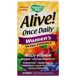 Мультивітамін Nature's Way Мультивітаміни Для Жінок, Alive! Ultra Potency Multi-Vitamin (NWY-15686) зображення 1