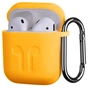 Чохол для навушників 2E для Apple AirPods Pure Color Silicone Imprint 1.5 мм Yellow (2E-AIR-PODS-IBSI-1.5-YW) - зменшене зображення 2
