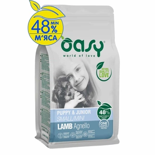 Сухий корм для собак OASY One Animal Protein PUPPY Small/Mini з ягням 800 г (8053017348315) зображення 1