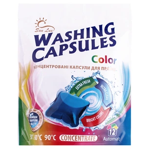 Капсули для прання Sun Lux Color 12 шт. (4820194880037) зображення 1