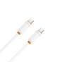 Дата кабель USB-C to USB-C 1.0m 27W white XO (XO-CB-300CC-WH) - зменшене зображення 4