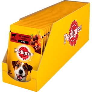 Вологий корм для собак Pedigree Яловичина, ягня в соусі 100 г (5900951262531) зображення 1