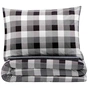 Постільна білизна Ardesto Gloria сатин клітинка сірий полуторний 160х220 (ART1622SR) - зменшене зображення 3