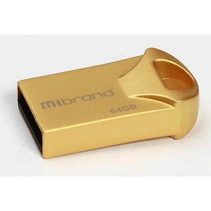 USB флеш накопичувач Mibrand 64GB Hawk Gold USB 2.0 (MI2.0/HA64M1G) зображення 1