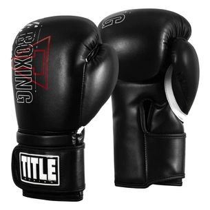 Боксерские перчатки Title Dynamic Strike Heavy Bag Gloves Black 14 oz (BSATG 14 BK) изображение 1