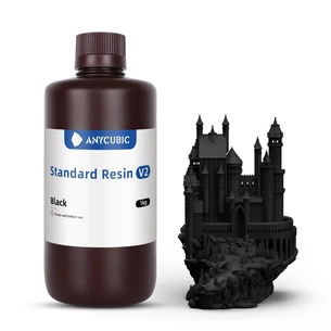 Фотополімерна смола Anycubic Standard resin V2, 1 кг, BK (SBZ2BK-102A) зображення 1