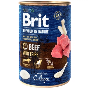 Консерви для собак Brit Premium by Nature яловичина з тельбухами 800 г (8595602538607/8595602561834) зображення 1