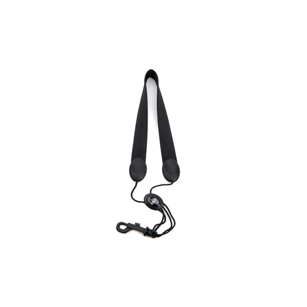 Ремень для духовых инструментов D'Addario Saxophone Fabric Neck Strap Tenor/Baritone - Snap Hook (Black) (SLA13) - изображение 1