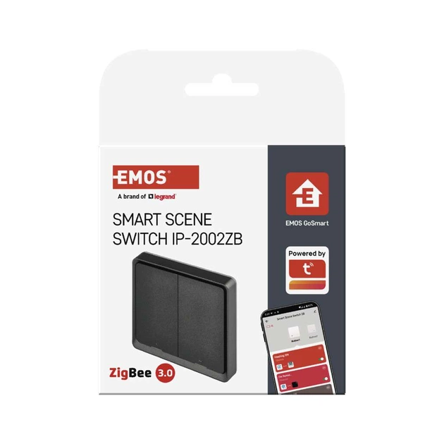 Розумний вимикач EMOS H5015 2 buttons ZigBee 3.0 Black (H5015) - picture 7