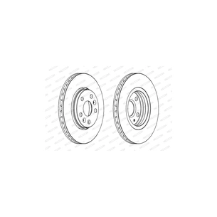 Гальмівний диск FERODO DDF1733 зображення 1