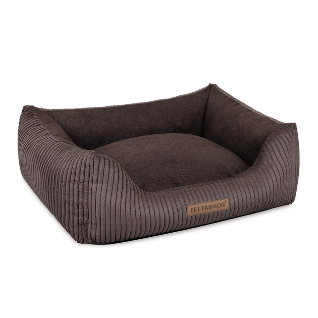 Лежак для тварин Pet Fashion DEVID 62х50х19 см шоколадний (4823082444502) - picture 1