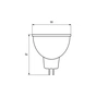 Лампочка Eurolamp LED SMD MR16 5W GU5.3 4000K 12V (LED-SMD-05534(12)(P)) - preview 4