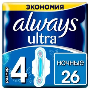 Гігієнічні прокладки Always Ultra Night 26 шт (8001090378217) зображення 1