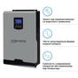 Сонячний інвертор Solarverse Flash SV6048FH 6kW 48V 1 MPPT 220V 1ф (SV6048FH) - зменшене зображення 3
