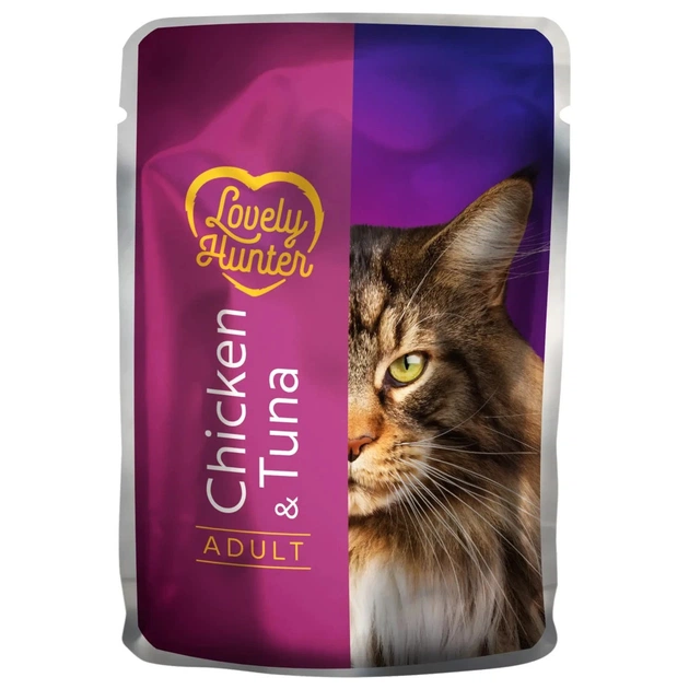 Влажный корм для кошек Lovely Hunter With chicken and tuna for cats 85 г (LHU45473) - изображение 1