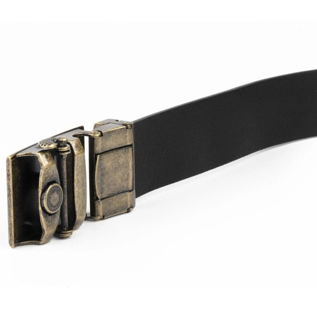 Ремінь Vintage Чоловічий з пряжкою латунь Чорний (20263) - зображення 7
