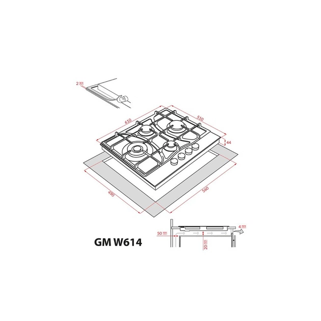 Варочна поверхня Weilor GM W 614 SS - picture 12