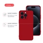 Чохол до мобільного телефона Intaleo SoftShell Apple iPhone 16 Pro Max Red (1283126609343) - зменшене зображення 3