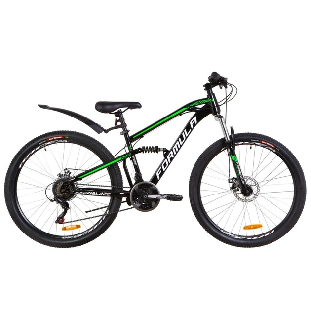 Велосипед Formula 26" BLAZE AM2 DD рама-15" 2019 чорно-салатовий (OPS-FR-26-292) - зображення 1