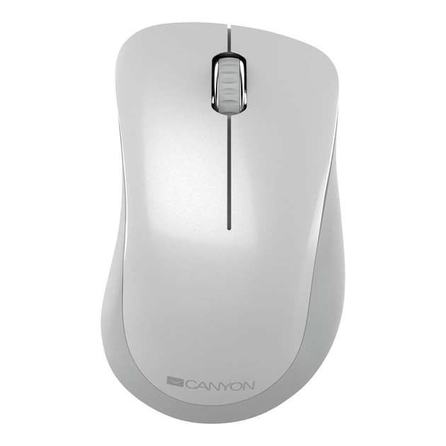 Мишка Canyon MW-11 Wireless Pixart White Grey (CNE-CMSW11PW) - зображення 1