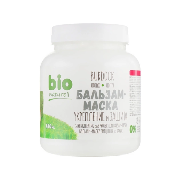Маска для волосся Bio Naturell Лопух Зміцнення і захист 480 мл (4820168432026) - изображение 1
