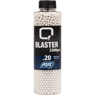 Страйкбольні кульки ASG Q Blaster White 6 мм 0,2 г 3300 шт (19399) зображення 1