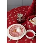Скатертина Прованс Дзвіночки на червоному Dх180 см (036872) - зменшене зображення 6