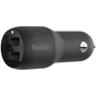 Зарядний пристрій Belkin Car Charger 24W Dual USB-A, USB-A - MicroUSB, 1m, black (CCE002BT1MBK) - уменьшенное изображение 5