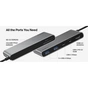 Концентратор Belkin USB-C 7-in-1 2xUSB 3.0 + USB-C + PD + HDMI 2.0 4K60Hz + SD/TF gray (AVC023HQSGY) - зменшене зображення 2
