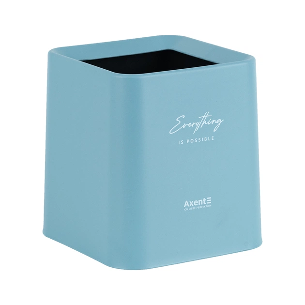 Кошик для паперів Axent Настільний контейнер для сміття, квадратний, блакитний (2132-07-A) - picture 2