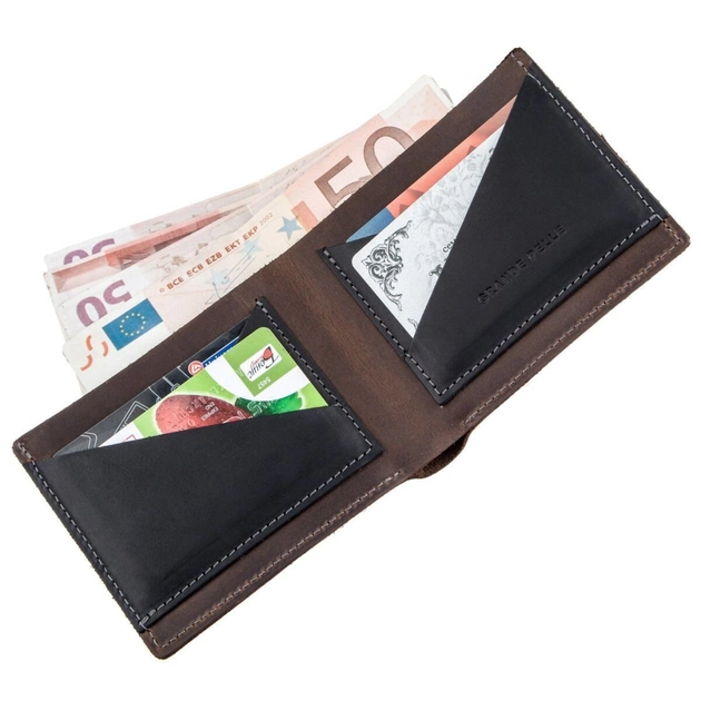 Портмоне Grande Pelle Темно-Коричневое (11227) - изображение 5