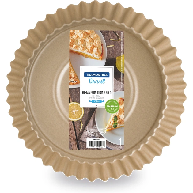 Форма для випікання Tramontina Brasil кругла 26 см хвилясті бортики (20056/726) - изображение 4