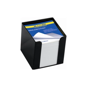 Підставка-куб для листів і паперів Buromax 90x90x90 мм, black, with paper (BM.2290-01) зображення 1