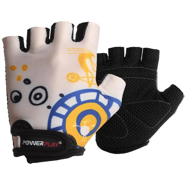 Велорукавиці PowerPlay Children 001 White 2XS (001D_White_2XS) - зображення 1