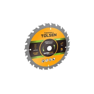 Диск пильний Tolsen з ТВС напайками по дереву 190х24Т*20мм Ultra тонкий (76434) зображення 1