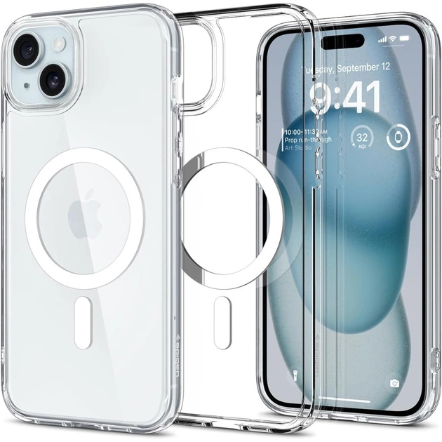 Чохол до мобільного телефона Spigen Apple iPhone 15 Ultra Hybrid MagFit White (ACS06802) - изображение 1