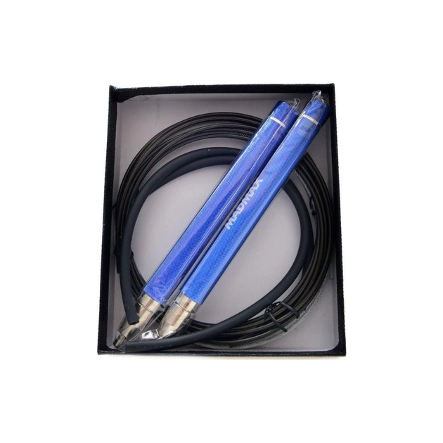 Скакалка MadMax MFA-286 Speed jump rope швидкісна Блакитна (MFA-286-BLU-U) - picture 3