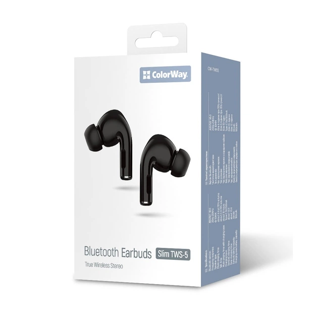 Навушники ColorWay Slim TWS-5 Earbuds Black (CW-TWS5BK) - picture 12